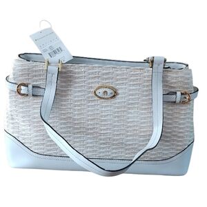 Etienne Aigner White and Tan Shoulder Bag NWT